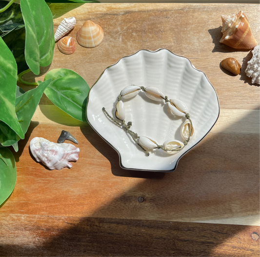 Cowrie shell bracelet