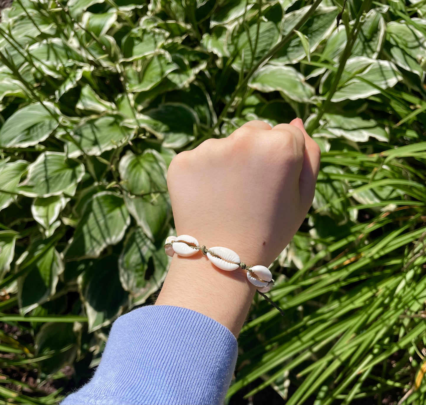 Cowrie shell bracelet